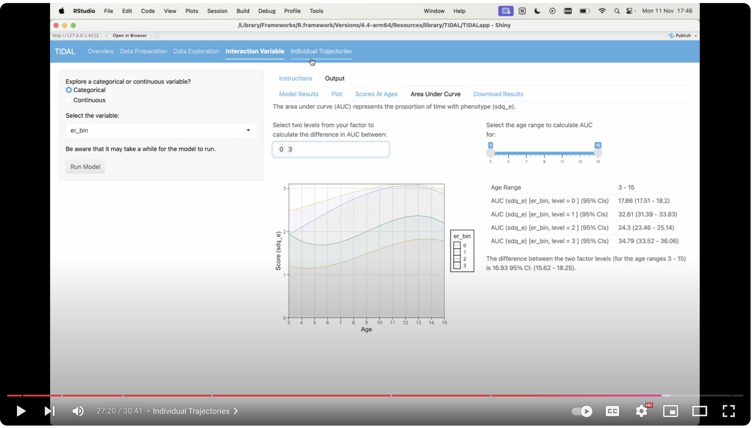 TIDAL Individual Trajectories walkthrough